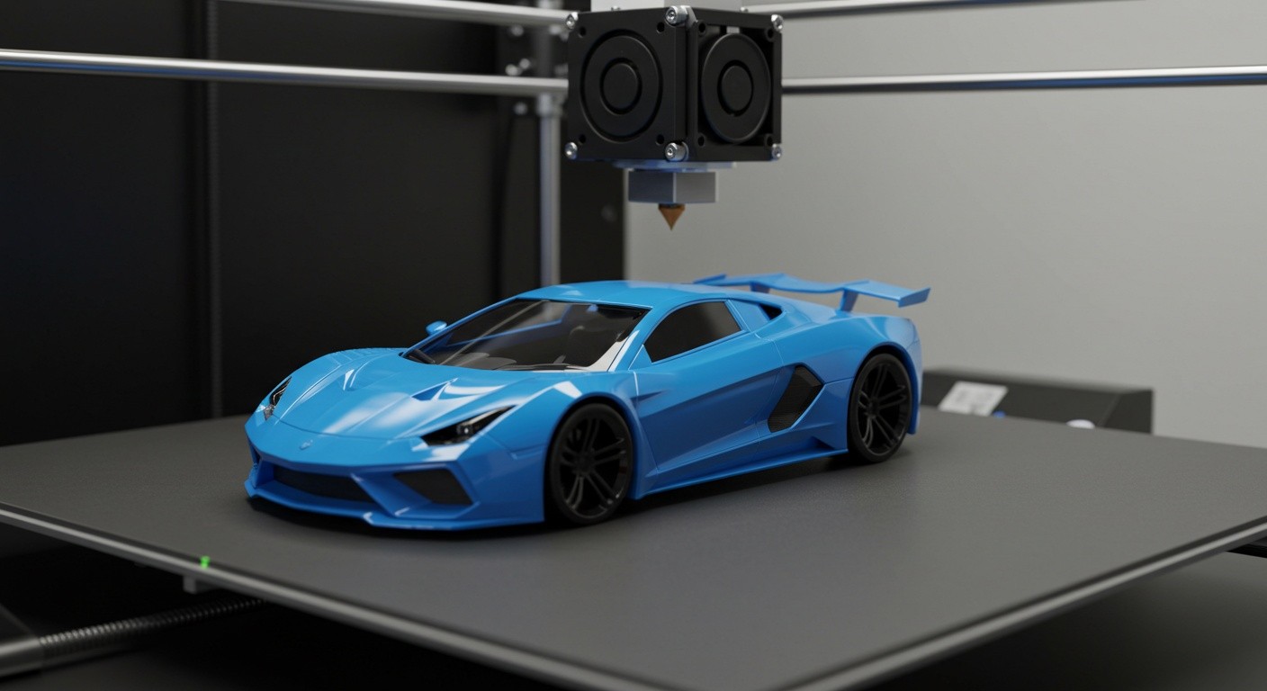 (реалистичная фотография) (Не используй текст и буквы на изображении) : 3d печать, Технология изготовления фигурок из пластика с декоративной отделкой