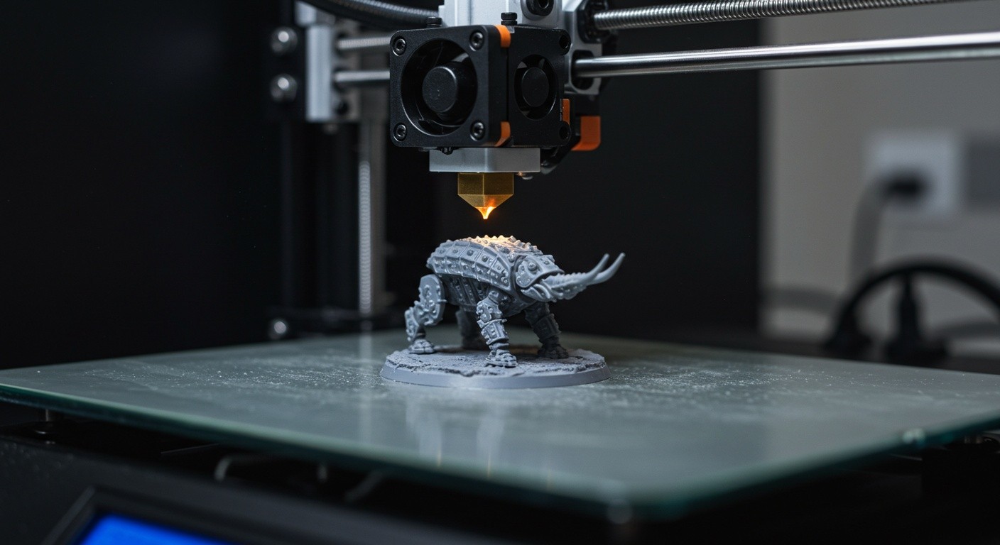 (реалистичная фотография) (Не используй текст и буквы на изображении) : 3d печать, Как напечатать миниатюры для моделизма