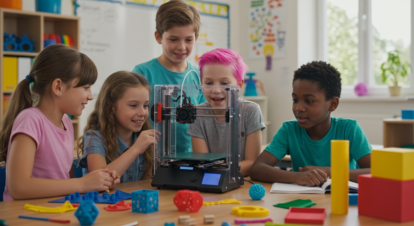 Обучение детей 3D-печати