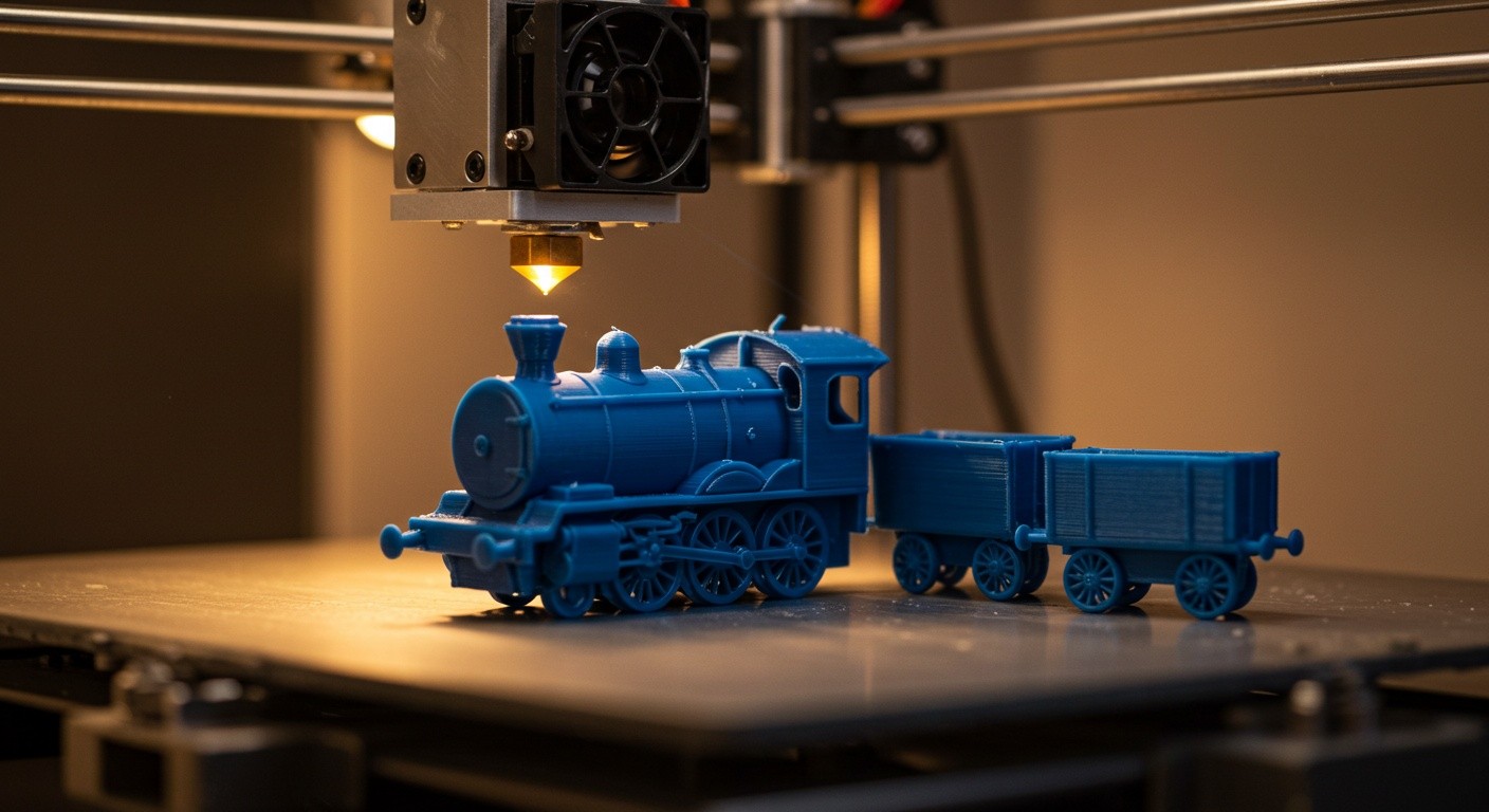 (реалистичная фотография) (Не используй текст и буквы на изображении) : 3d печать, Печать игрушек в стиле ретро