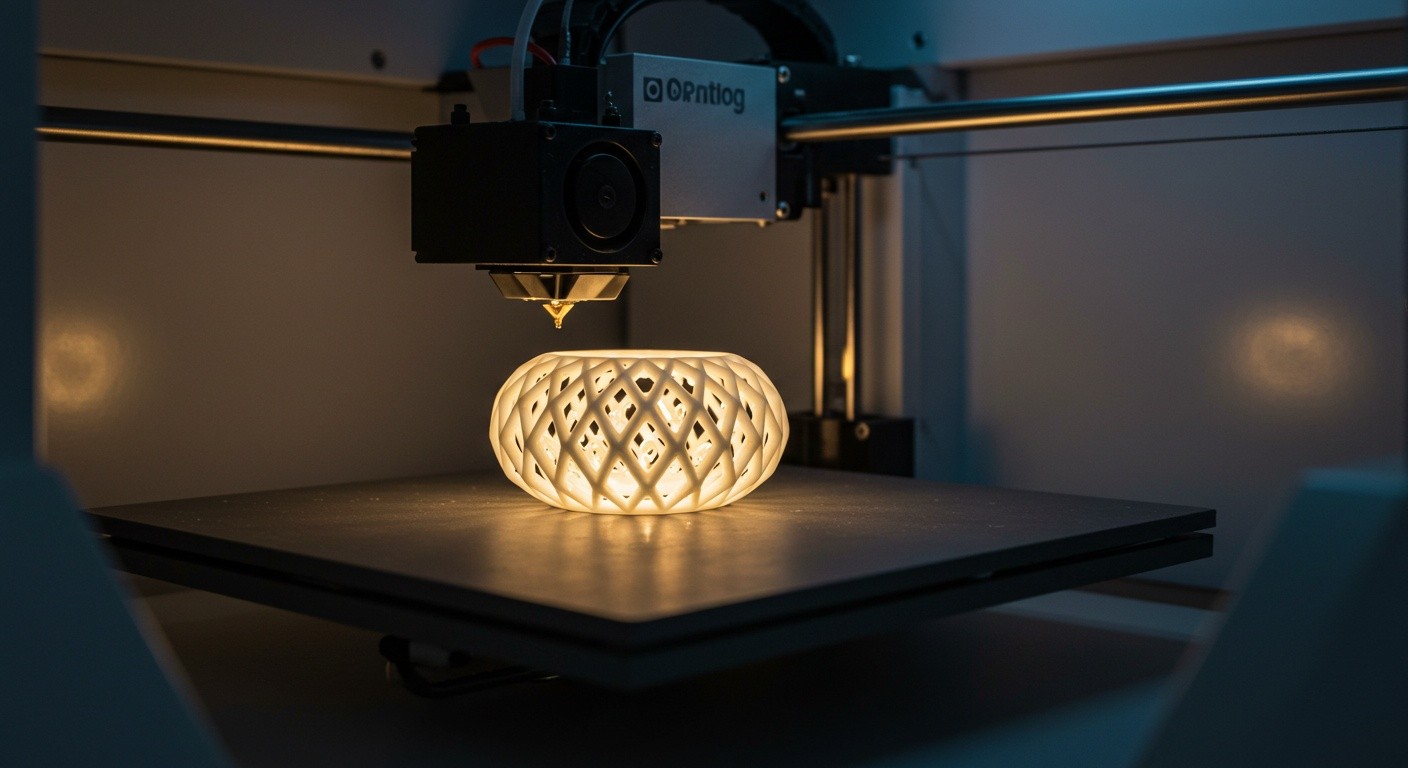 Сувенир с декоративной подсветкой, напечатанный на 3D-принтере