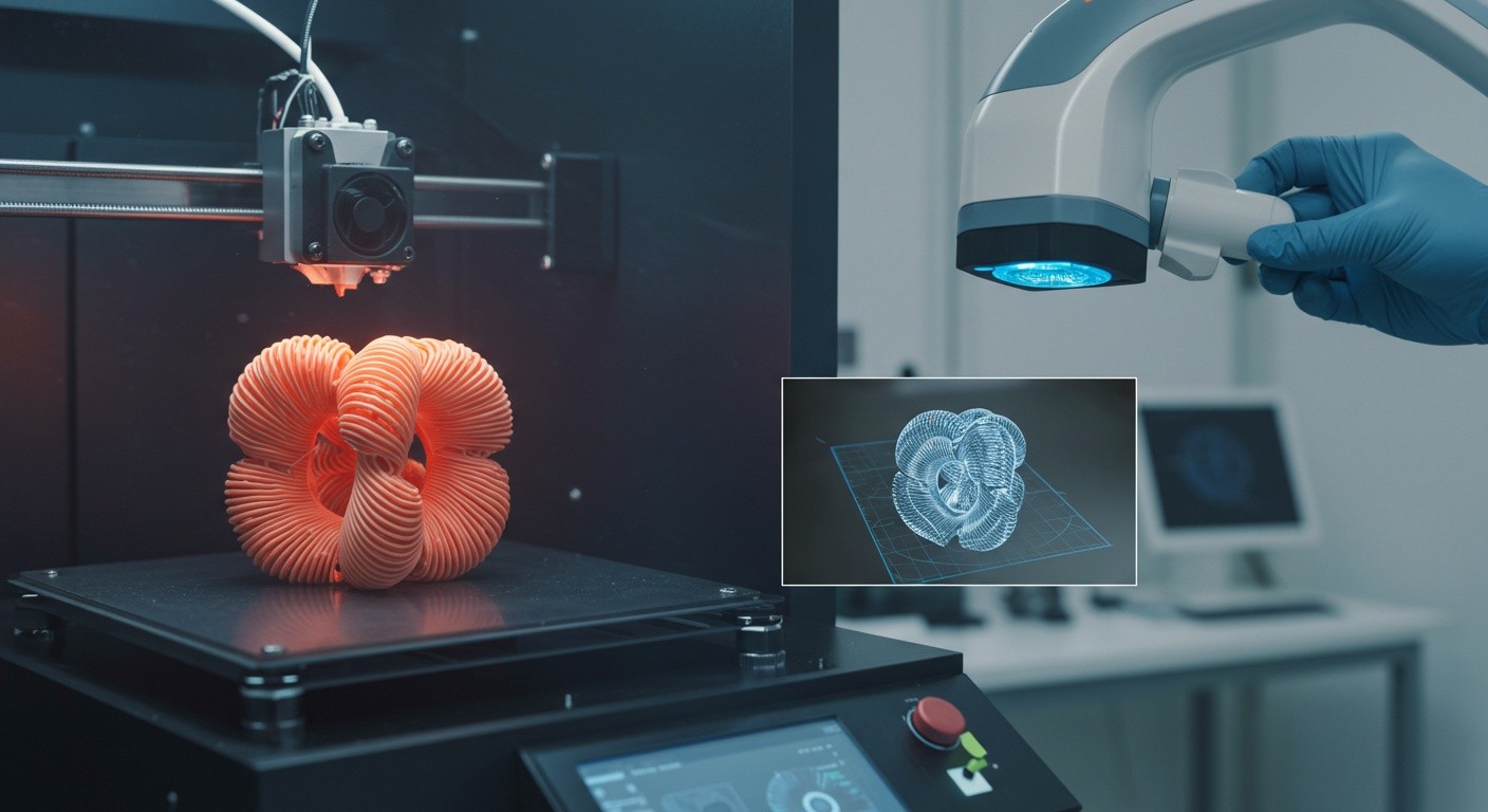 Процесс 3D сканирования