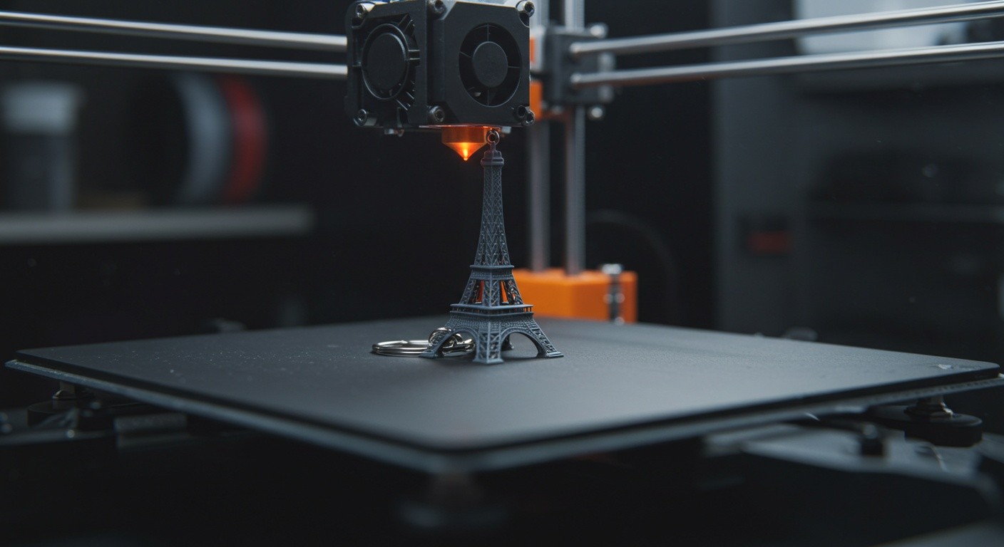 (реалистичная фотография) (Не используй текст и буквы на изображении) : 3d печать, Как напечатать сувенир-брелок в 3D