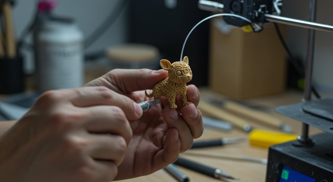 Совмещение резьбы и 3D-моделирования в создании статуэток