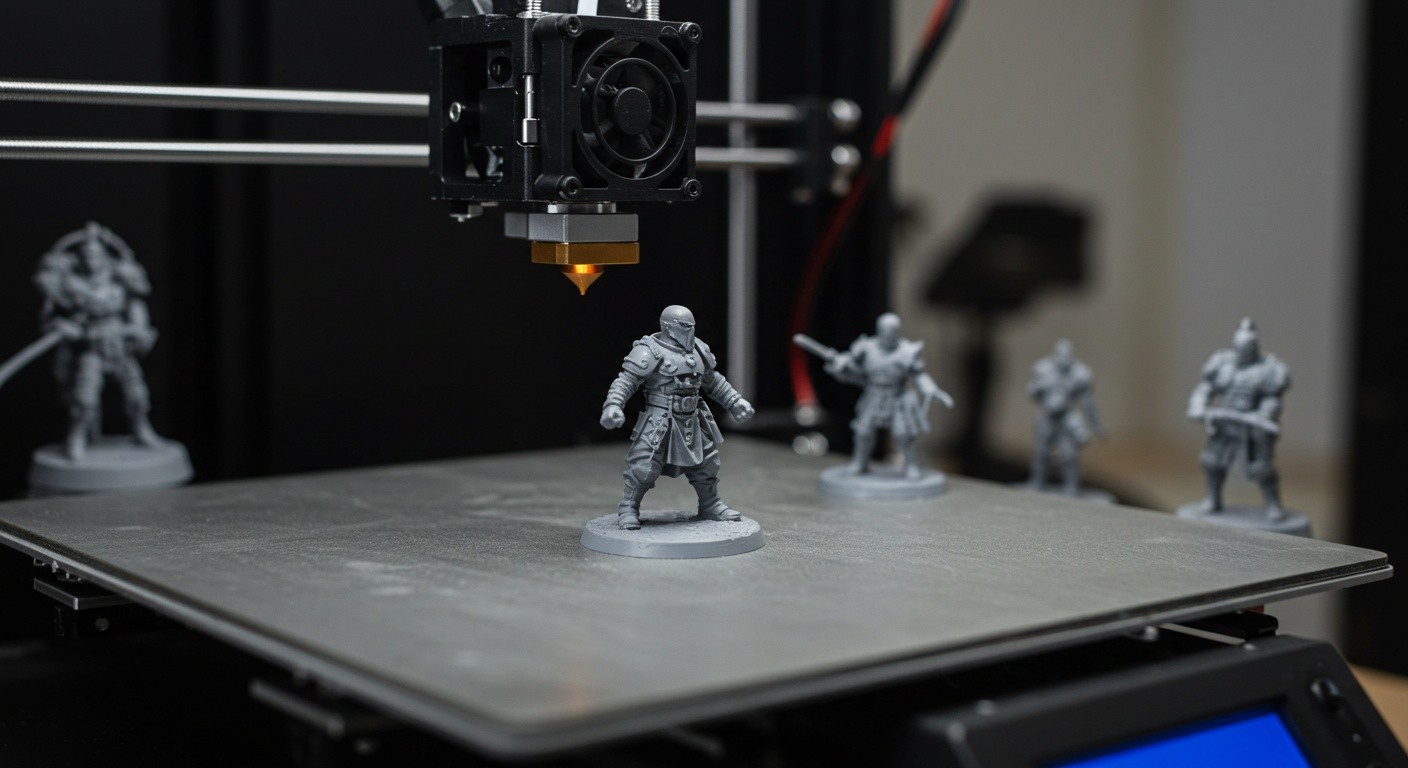 Миниатюры для диорам, напечатанные на 3D-принтере