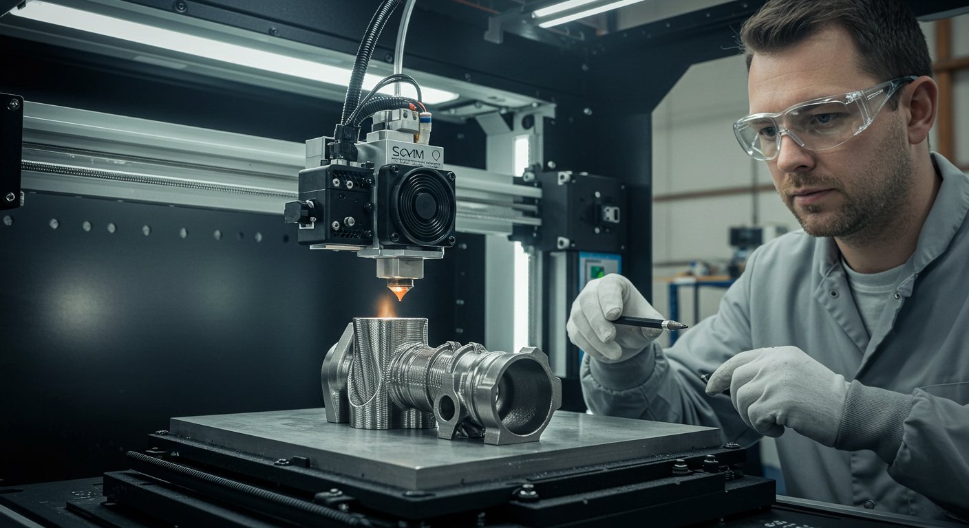 (реалистичная фотография) (Не используй текст и буквы на изображении) : 3d печать, Как сделать детали из нержавеющей стали