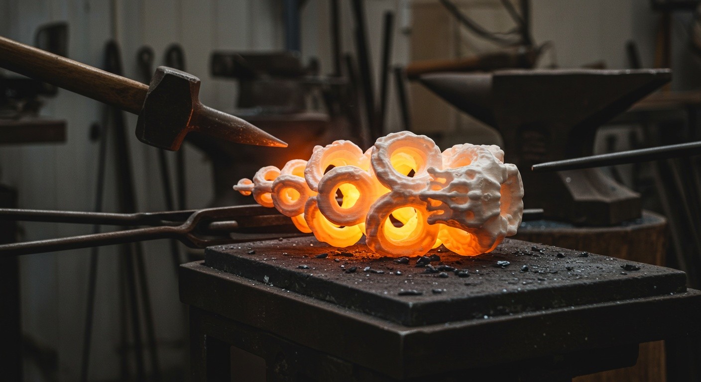 (реалистичная фотография) (Не используй текст и буквы на изображении) : 3d печать, Изготовление художественных изделий из кованого металла