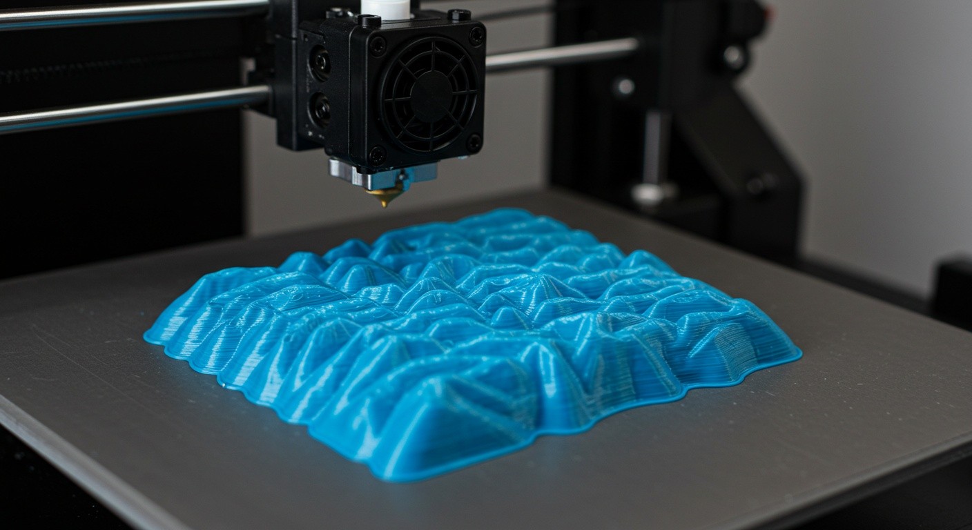 Текстурированная поверхность, напечатанная послойно