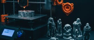 (реалистичная фотография) (Не используй текст и буквы на изображении) : 3d печать, Технологии 3D-печати в производстве деталей и фигур