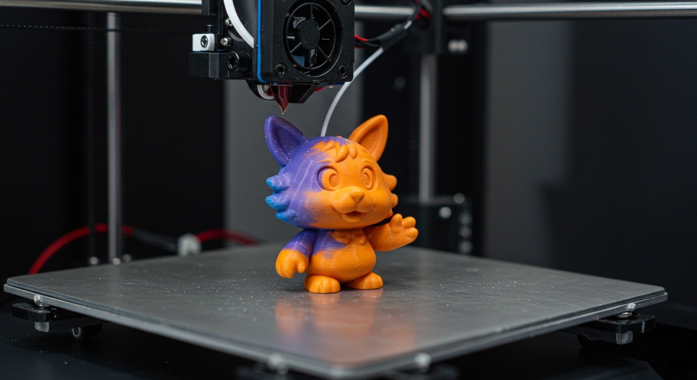 (реалистичная фотография) (Не используй текст и буквы на изображении) : 3d печать, Как напечатать фигурку в виде животного-талисмана