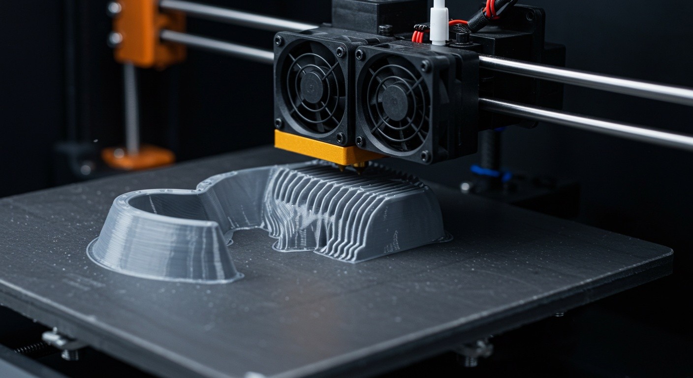 Пример системы послойного охлаждения в 3D-принтере