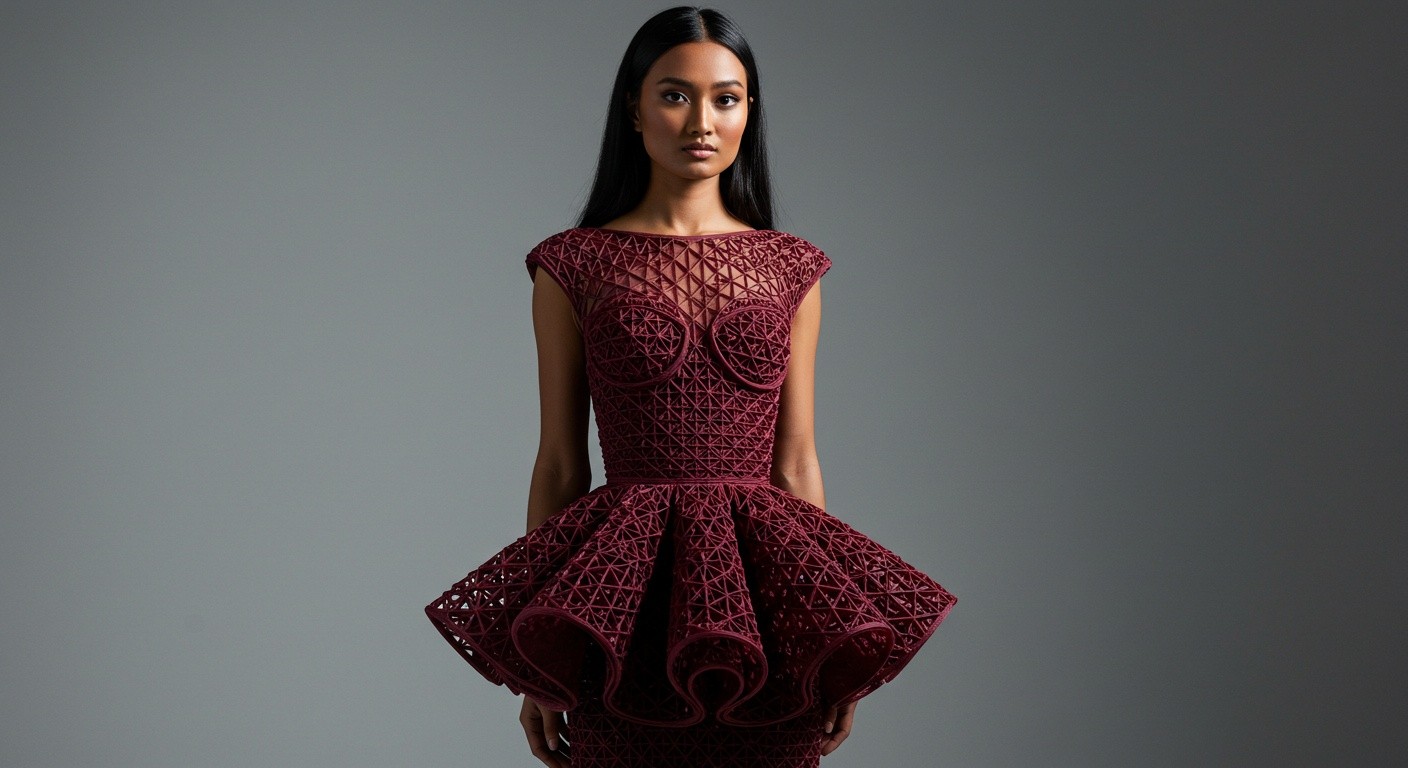 Уникальный аксессуар, созданный с помощью 3D-печати 3D-печать в моде высокой категории