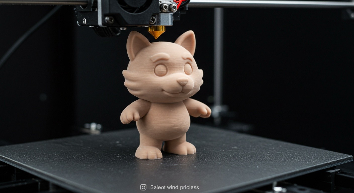 Фигурка животного-талисмана, напечатанная на 3D-принтере