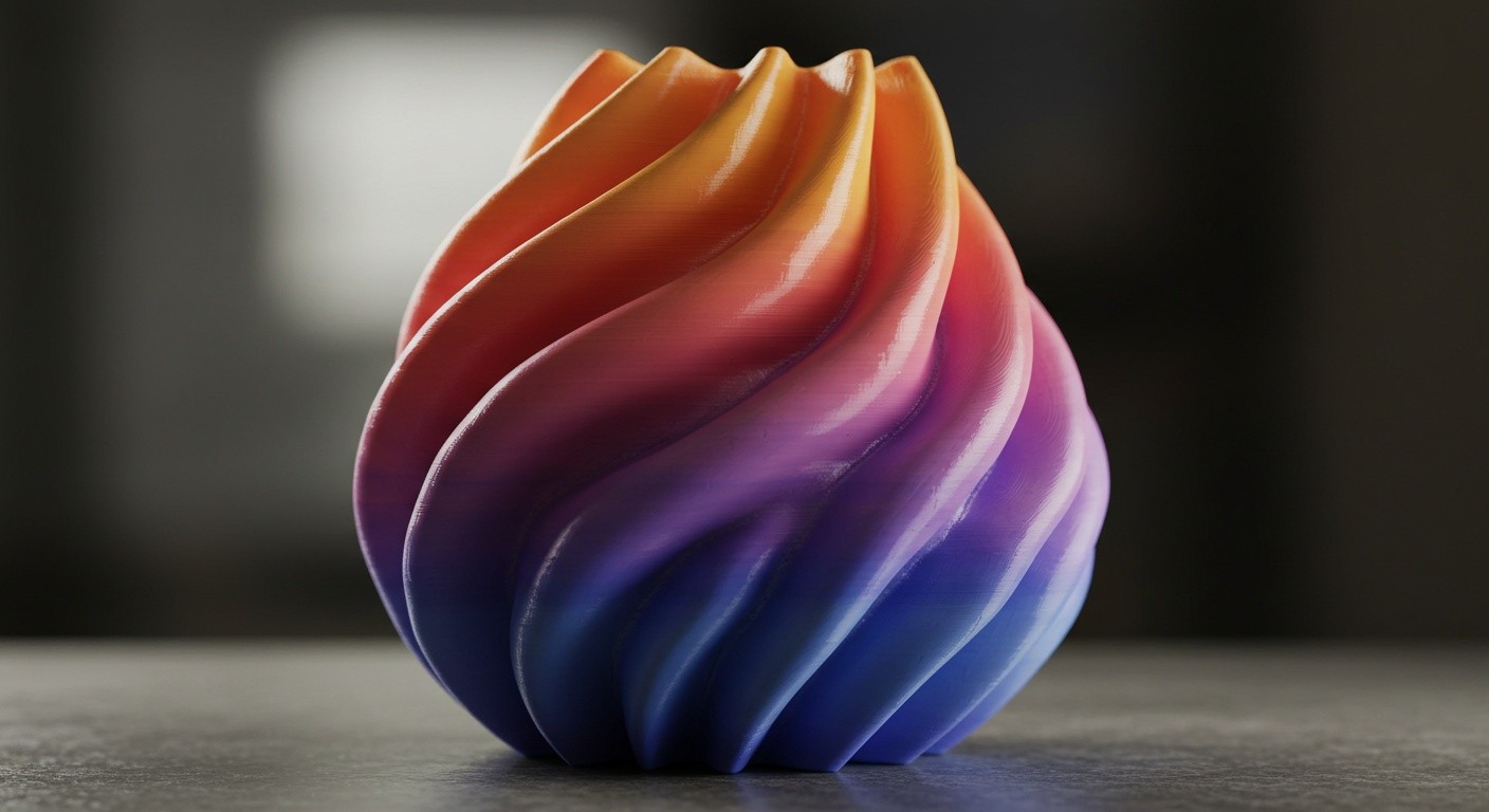 Плавный переход цвета при послойной печати