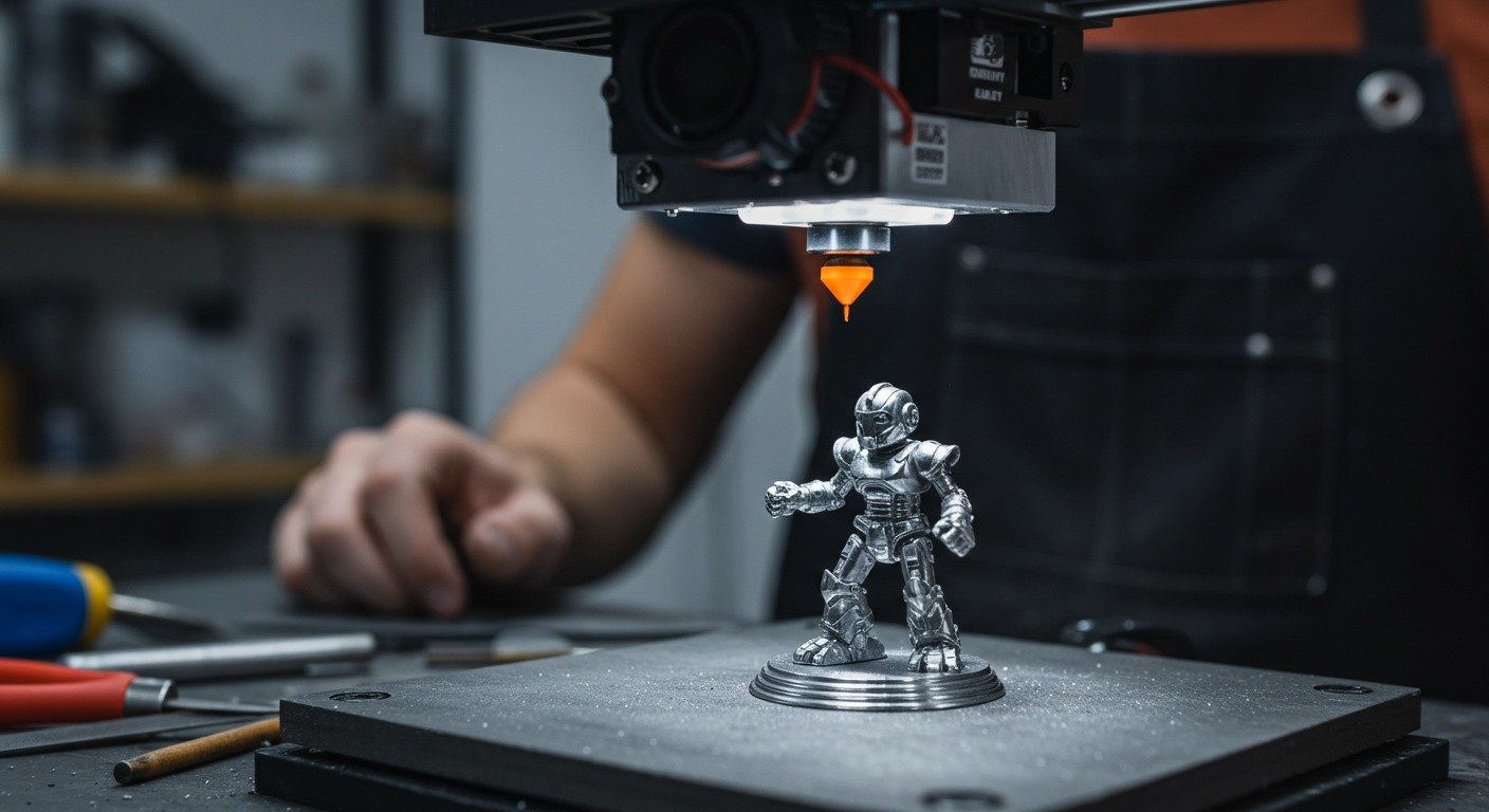 Уникальные статуэтки из металла в процессе создания