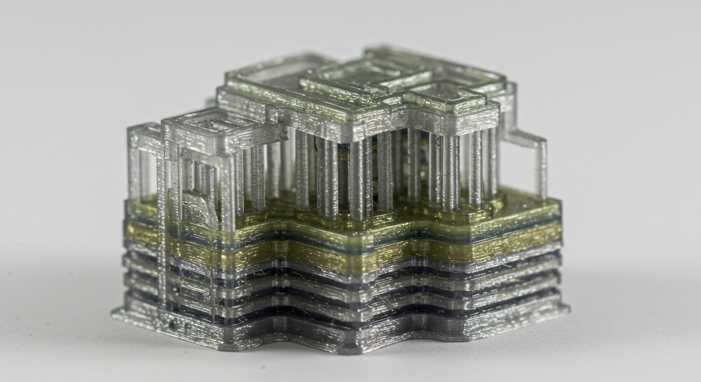 Деталь, напечатанная на прозрачной смоле