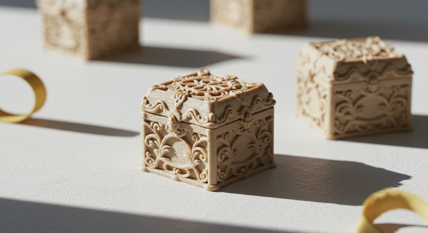 (реалистичная фотография) (Не используй текст и буквы на изображении) : 3d печать, Печать сувениров для свадеб и мероприятий