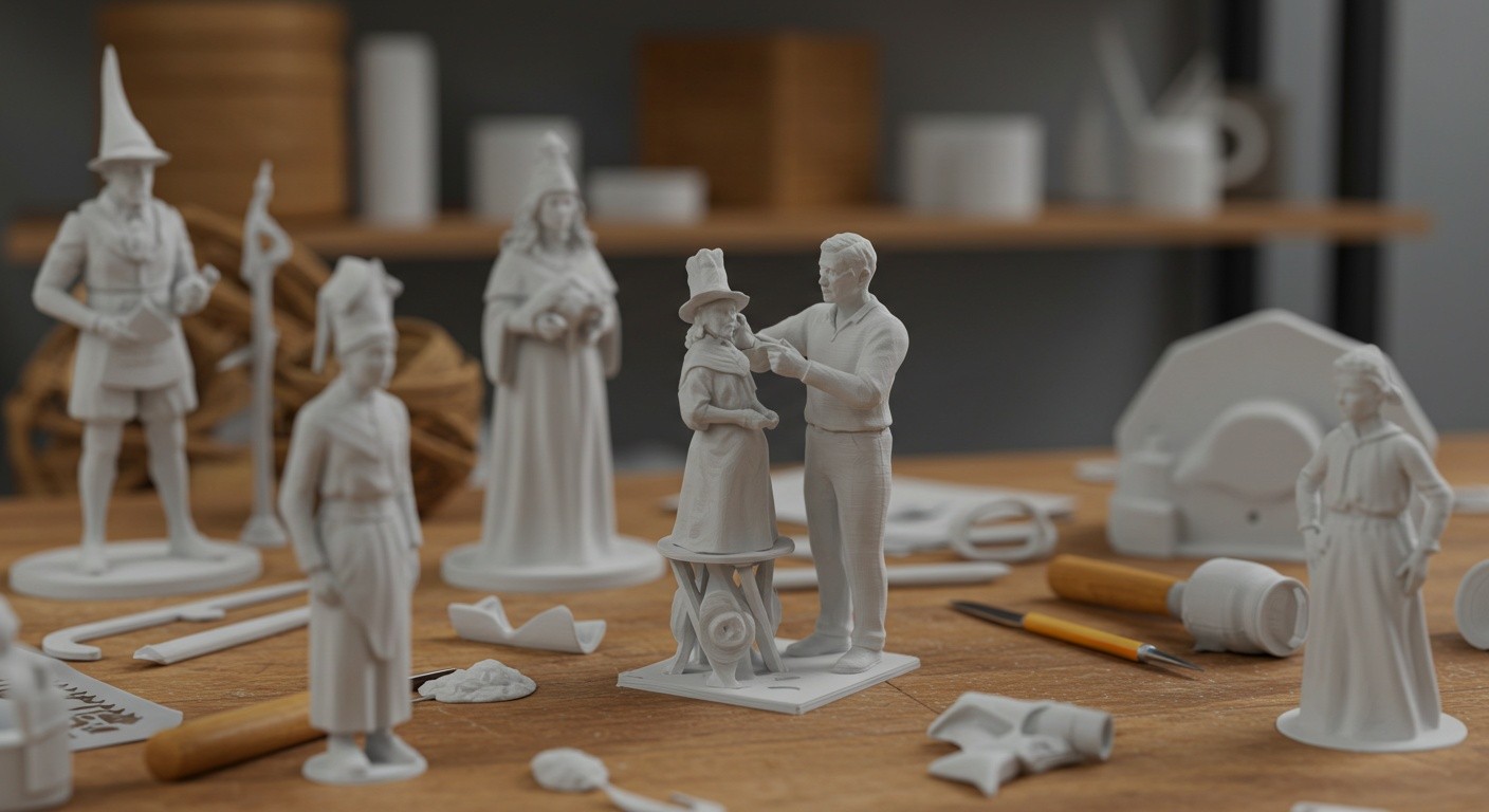 Декоративные фигурки из папье-маше