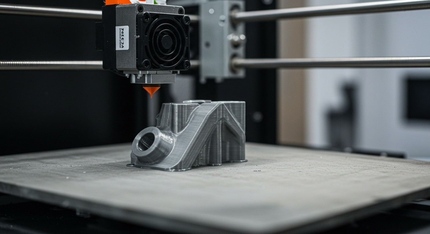 (реалистичная фотография) (Не используй текст и буквы на изображении) : 3d печать, Печать функциональных механизмов послойно