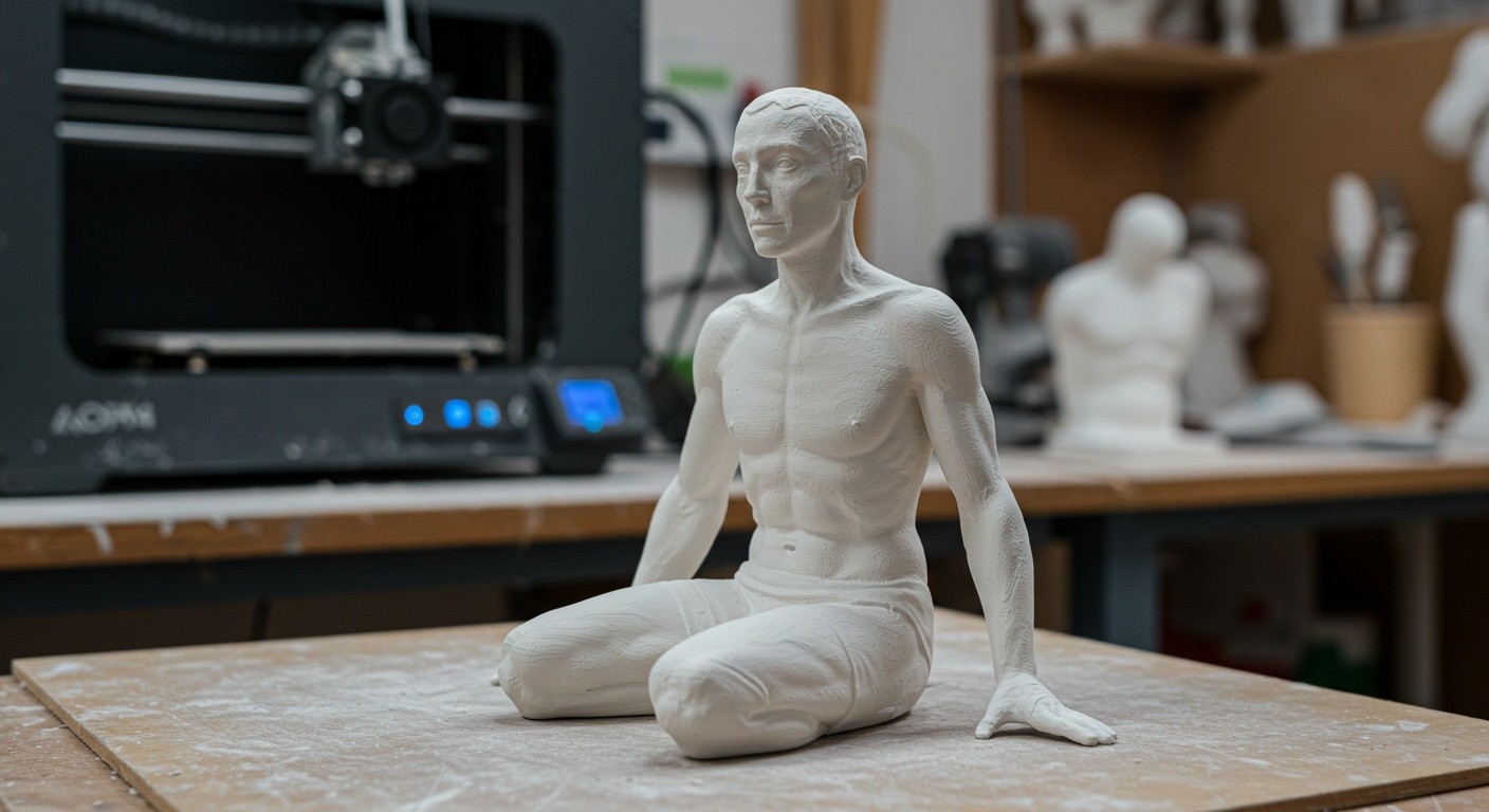 Фигурки из гипса с декоративной отделкой