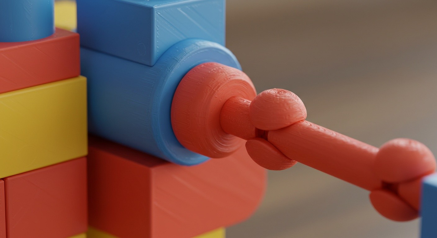 Игрушки с безопасными шарнирами, напечатанные на 3D-принтере