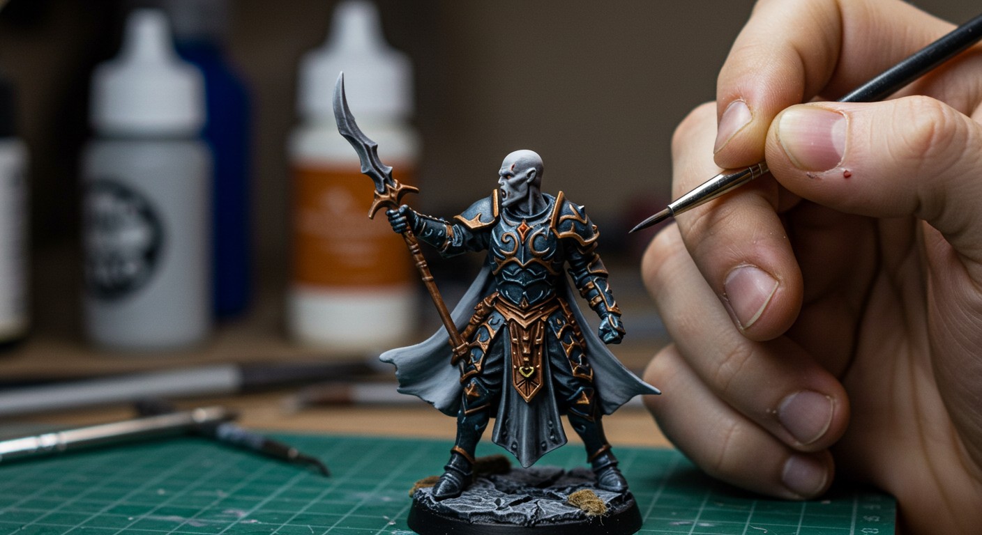 (реалистичная фотография) (Не используй текст и буквы на изображении) : 3d печать, Создание миниатюр для ролевых игр