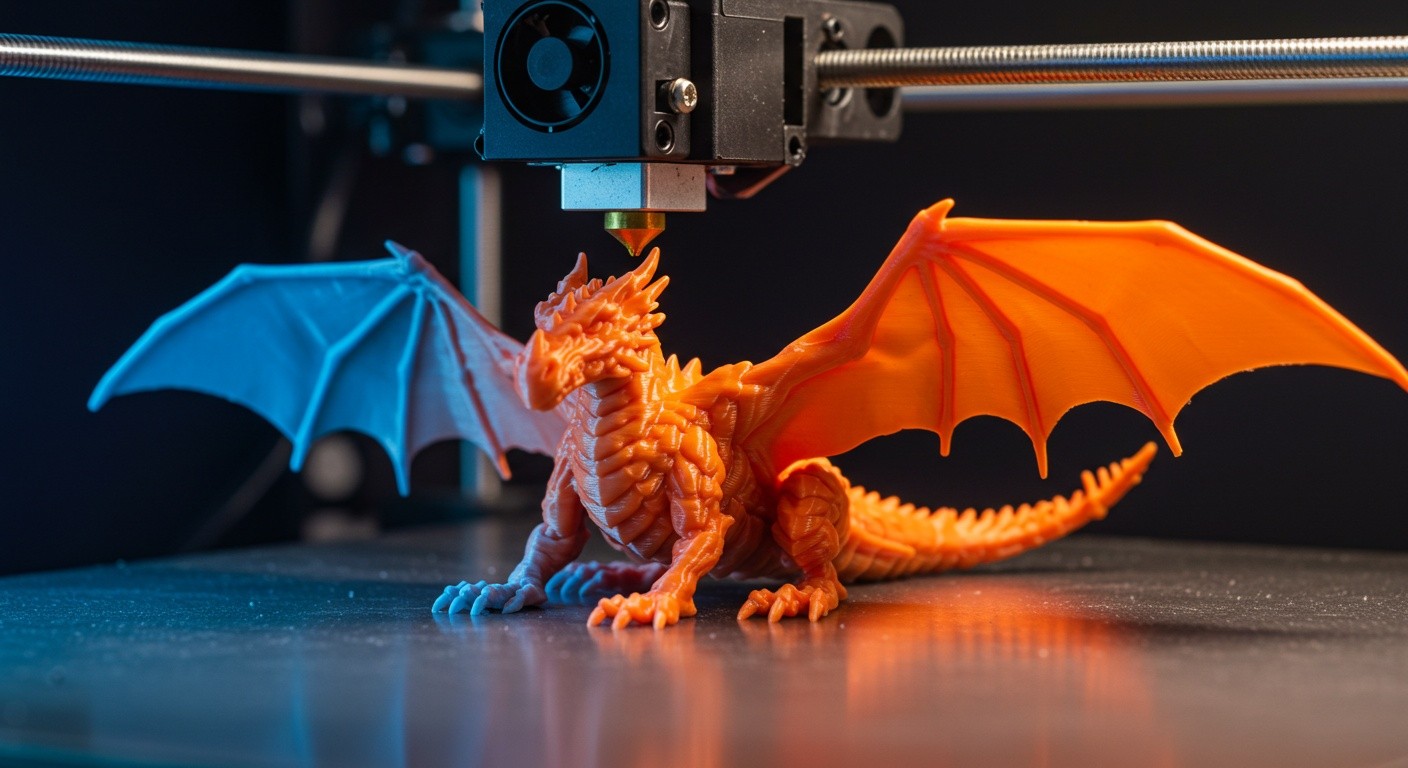 Фигурки, напечатанные с использованием двухцветной печати