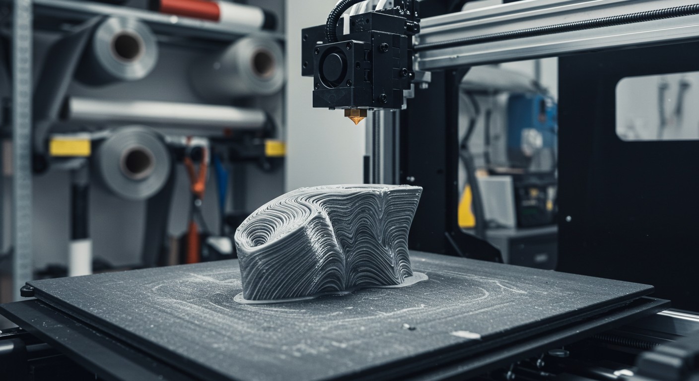 (реалистичная фотография) (Не используй текст и буквы на изображении) : 3d печать, Технология производства изделий из композитных материалов с армированием