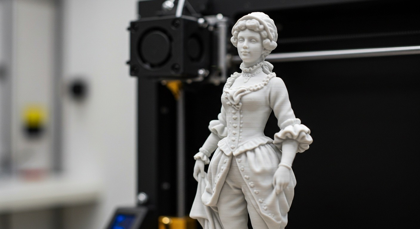 Процесс создания фарфоровой статуэтки на производстве