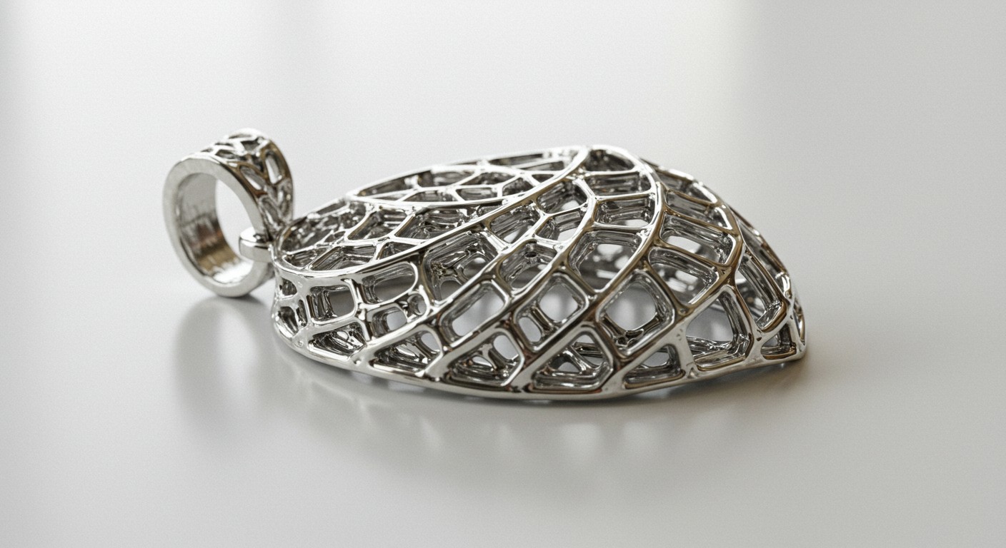 Уникальное 3D-печатное украшение из металла 3D-печатное украшение из металла