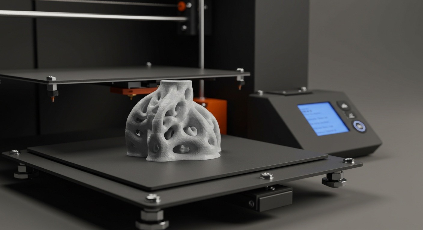 (реалистичная фотография) (Не используй текст и буквы на изображении) : 3d печать, Как печатать без видимых линий слоев