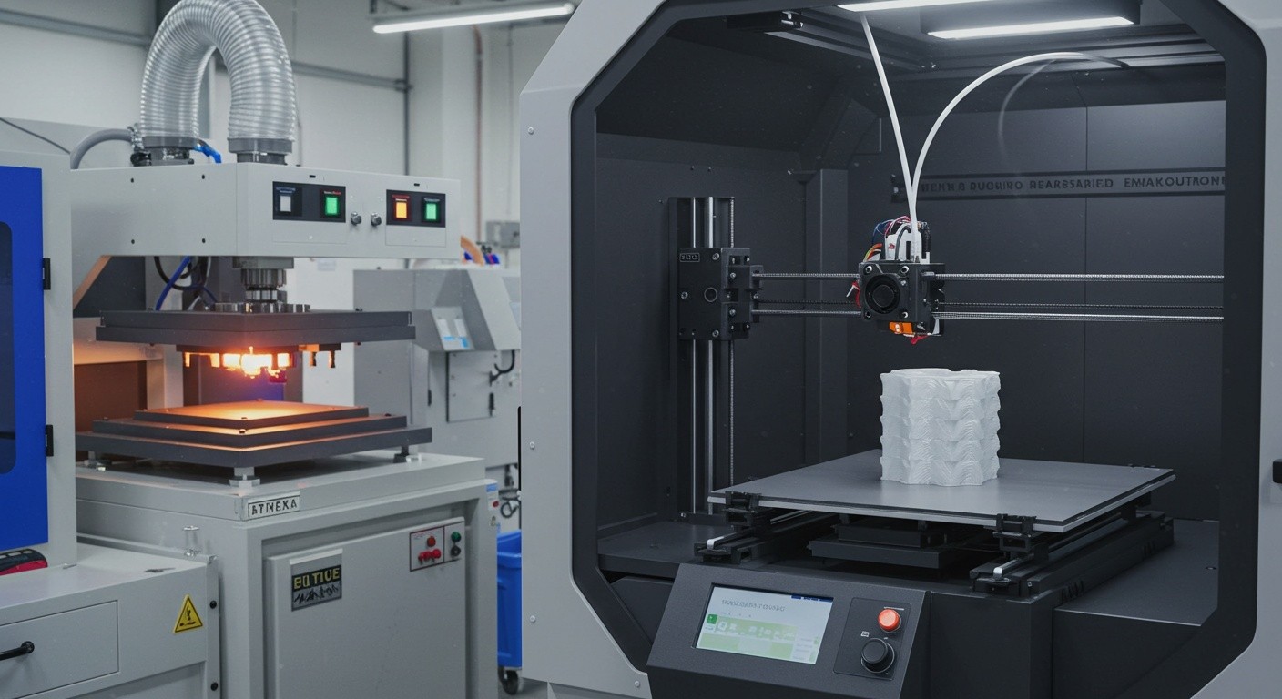 Процесс вакуумной формовки пластика