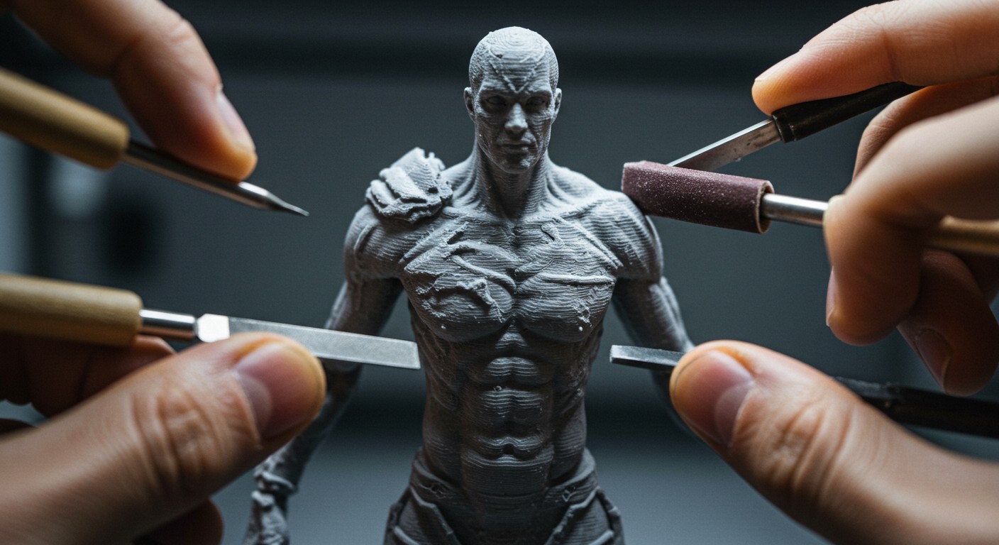 Фигурка из PLA с постобработкой