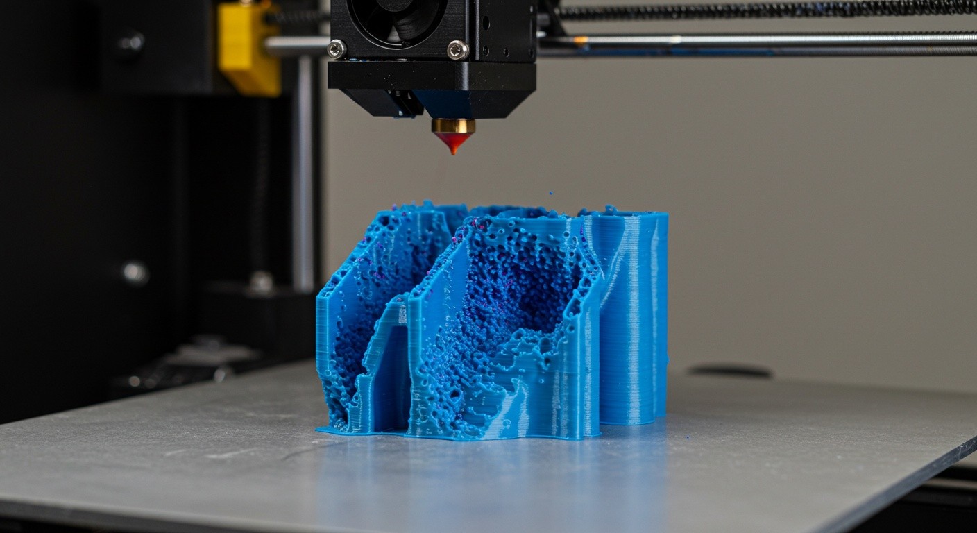 Послойная печать с адаптивным заполнением