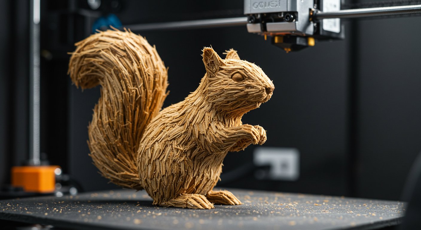 Процесс изготовления фигурок из древесной массы