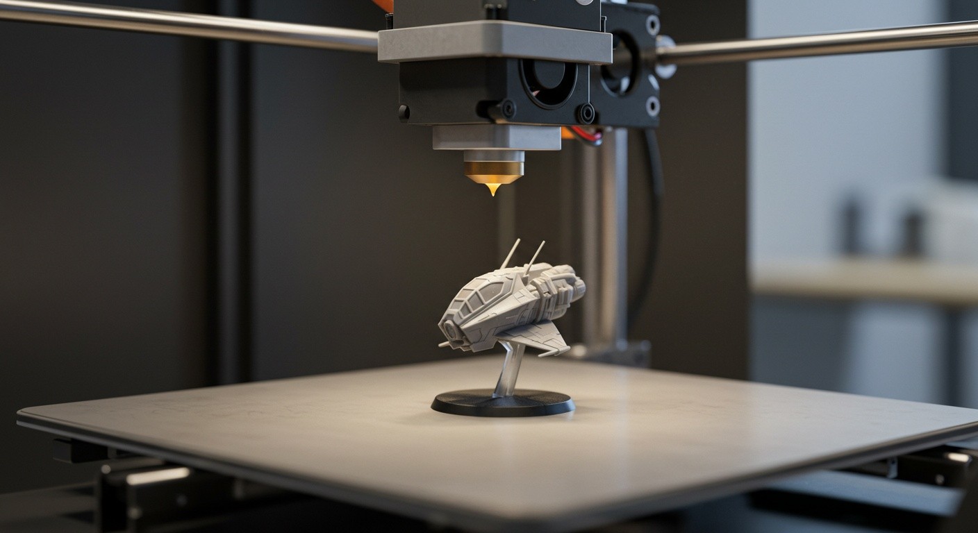 (реалистичная фотография) (Не используй текст и буквы на изображении) : 3d печать, Печать миниатюр