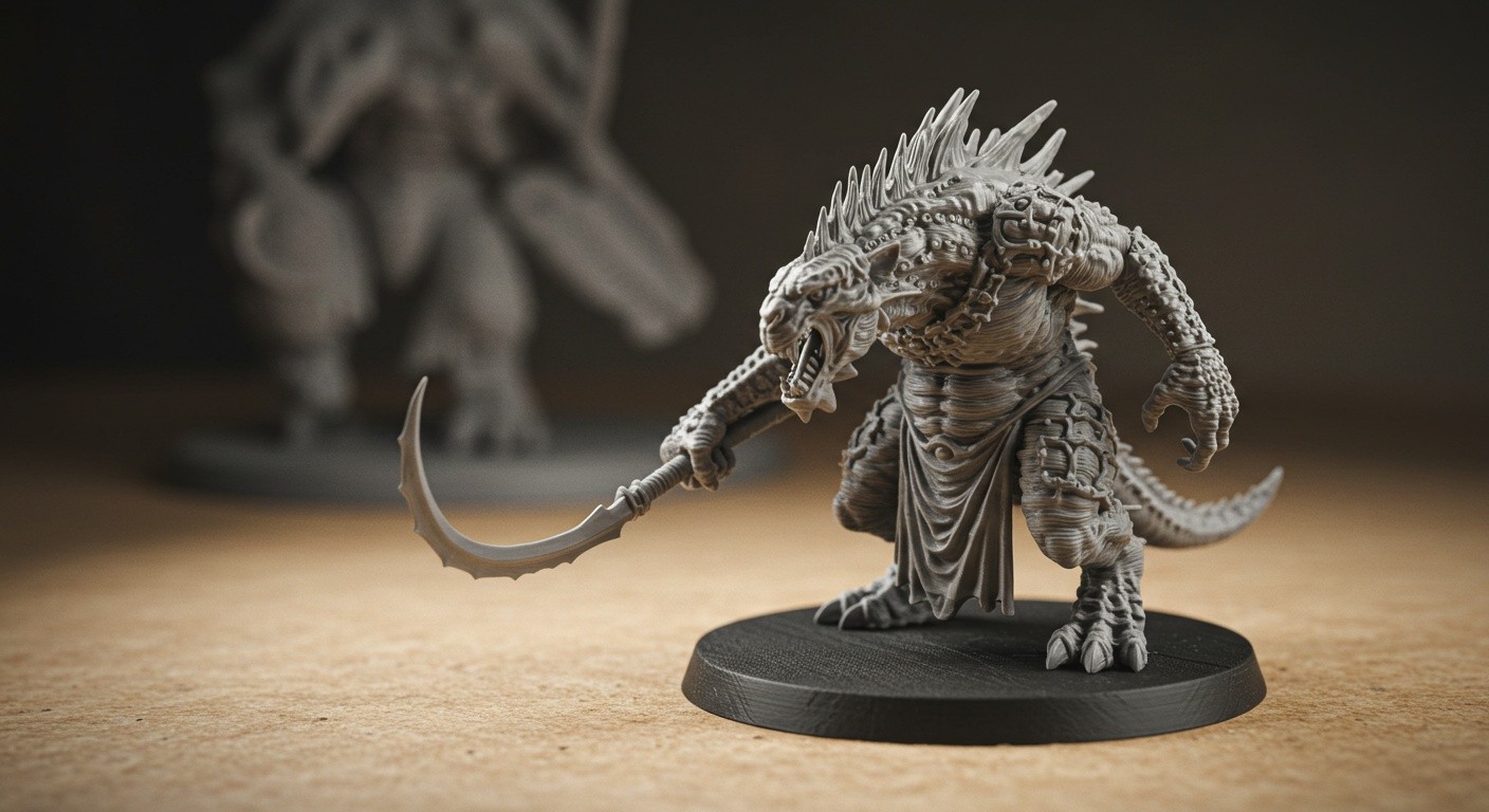 (реалистичная фотография) (Не используй текст и буквы на изображении) : 3d печать, Создание миниатюр для коллекций