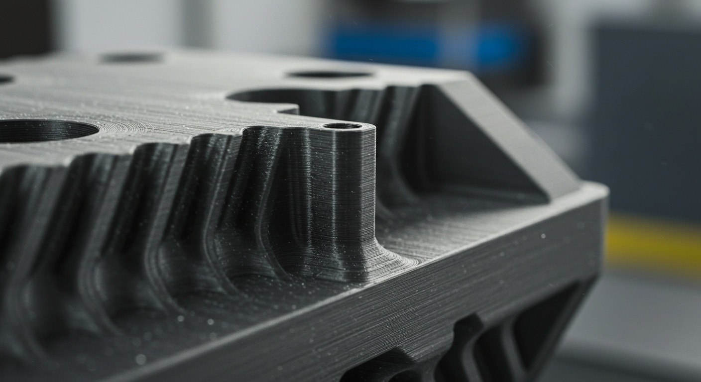 (реалистичная фотография) (Не используй текст и буквы на изображении) : 3d печать, Производство изделий из композитных материалов с высоким сопротивлением