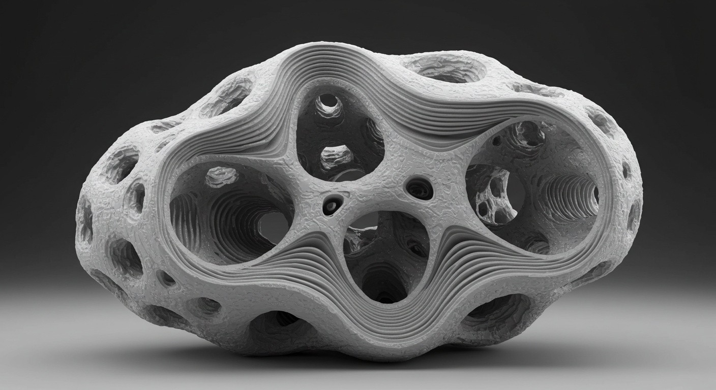Послойная печать изделий с внутренними пустотами Пример изделия с внутренними пустотами, созданного послойной печатью