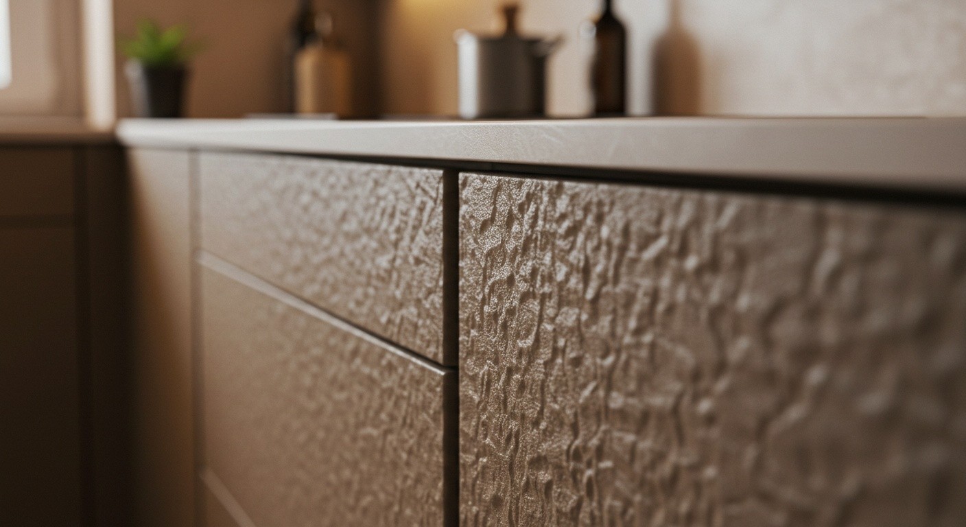 Напечатанная кухня с современным дизайном