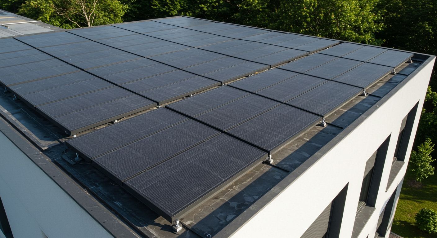 (реалистичная фотография) (Не используй текст и буквы на изображении) : 3d печать, Напечатанные солнечные панели