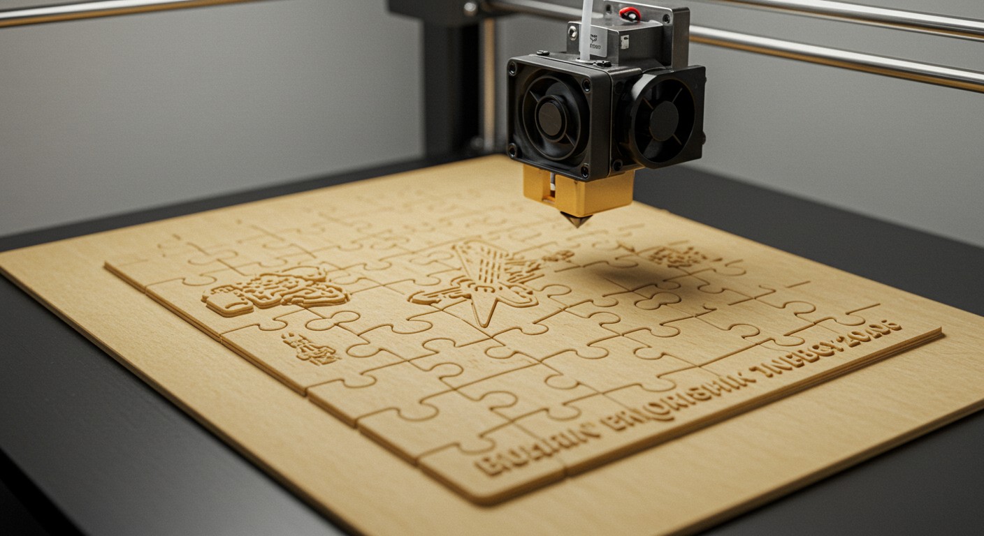 (реалистичная фотография) (Не используй текст и буквы на изображении) : 3d печать, Как напечатать сувенир-пазл