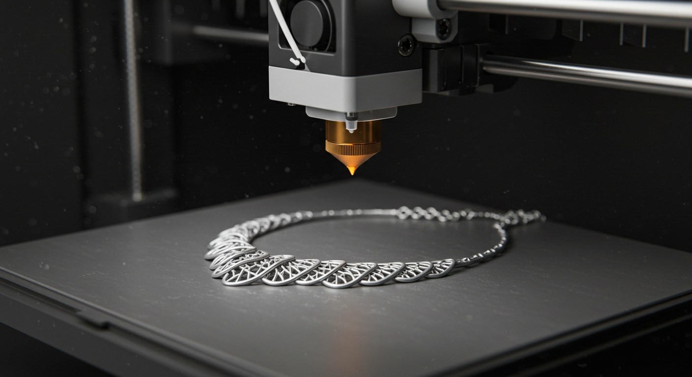 Эксклюзивные украшения, изготовленные с помощью аддитивных технологий Уникальные украшения, созданные послойной печатью