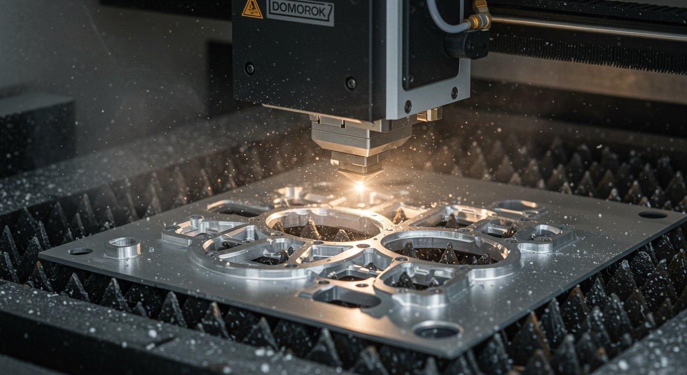 (реалистичная фотография) (Не используй текст и буквы на изображении) : 3d печать, Особенности изготовления деталей из алюминия с лазерной резкой