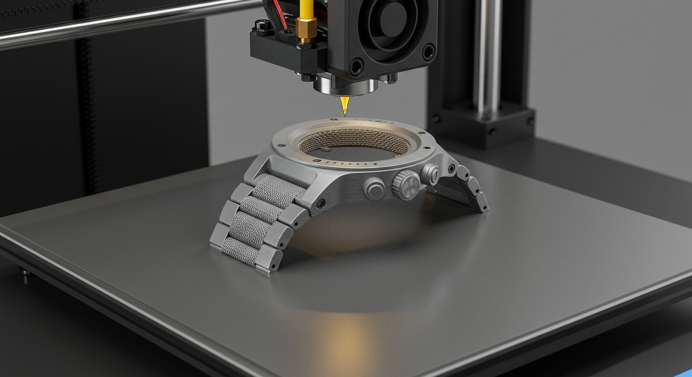 (реалистичная фотография) (Не используй текст и буквы на изображении) : 3d печать, Как напечатать часы