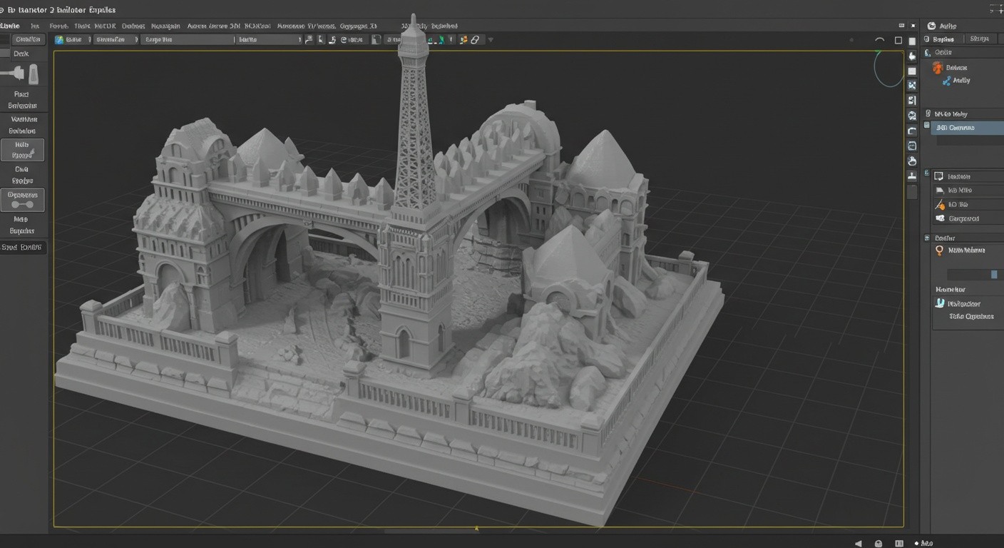 3D-модель сувенира в Blender