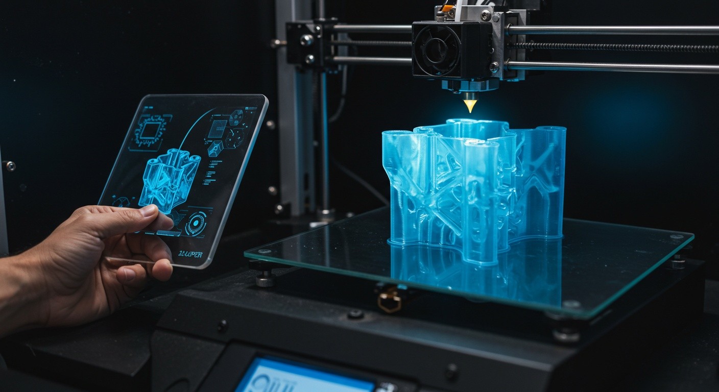 (реалистичная фотография) (Не используй текст и буквы на изображении) : 3d печать, 3D-печать и дополненная реальность