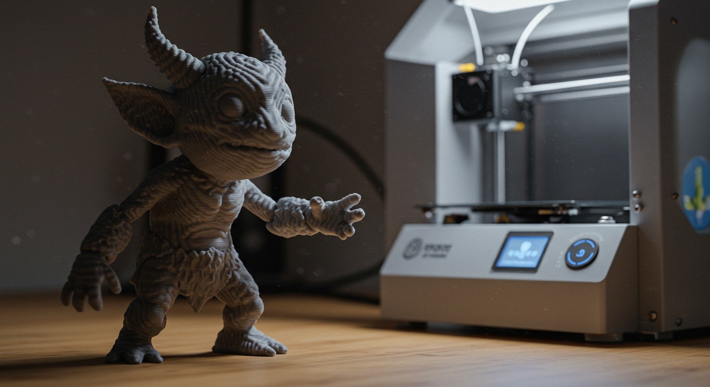 (реалистичная фотография) (Не используй текст и буквы на изображении) : 3d печать, Современные методы производства фигур и статуэток
