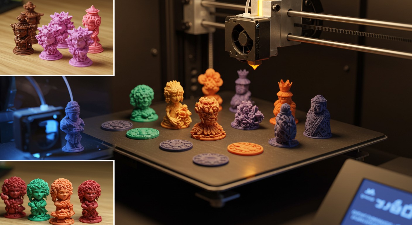 (реалистичная фотография) (Не используй текст и буквы на изображении) : 3d печать, Создание 3D-сувениров в этническом стиле