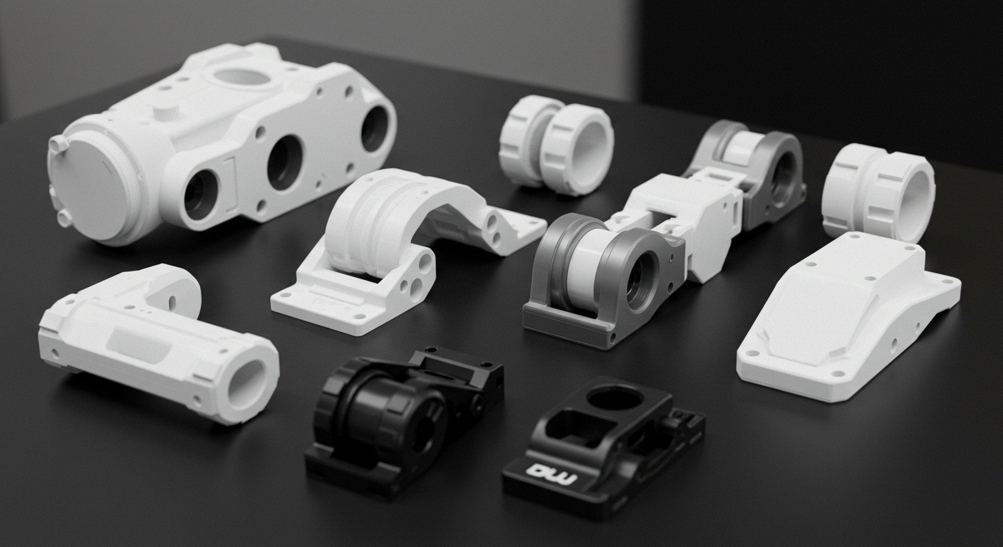 Напечатанные детали для роботов на 3D-принтере